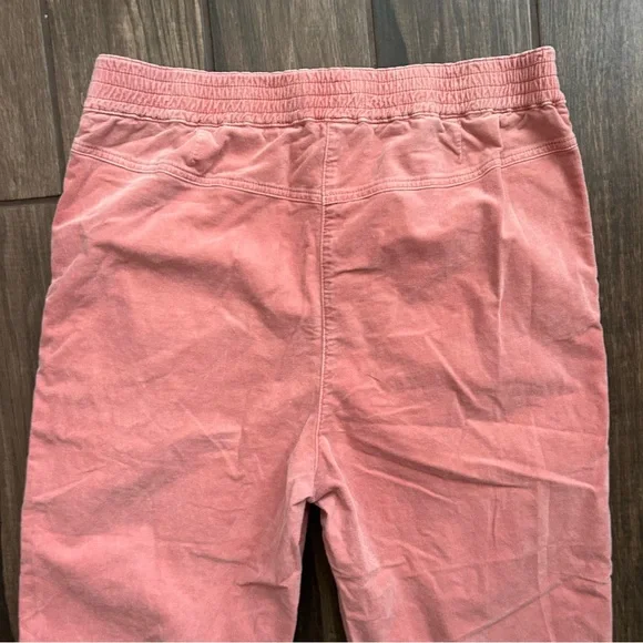 Anthropologie Kalea Trouser Corduroy Joggers in Rose Pink Sz L